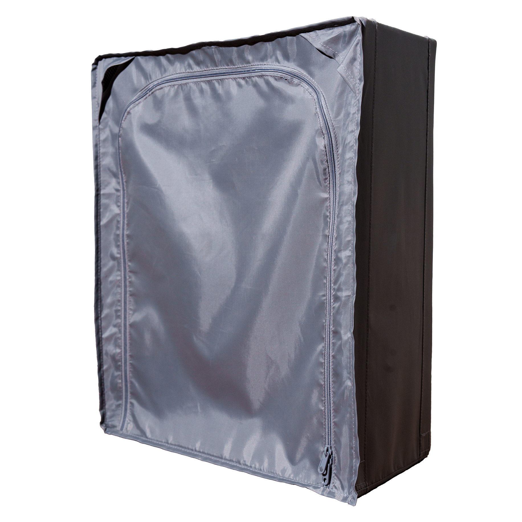 Tủ quần áo vải di động và gấp gọn màu ghi xám